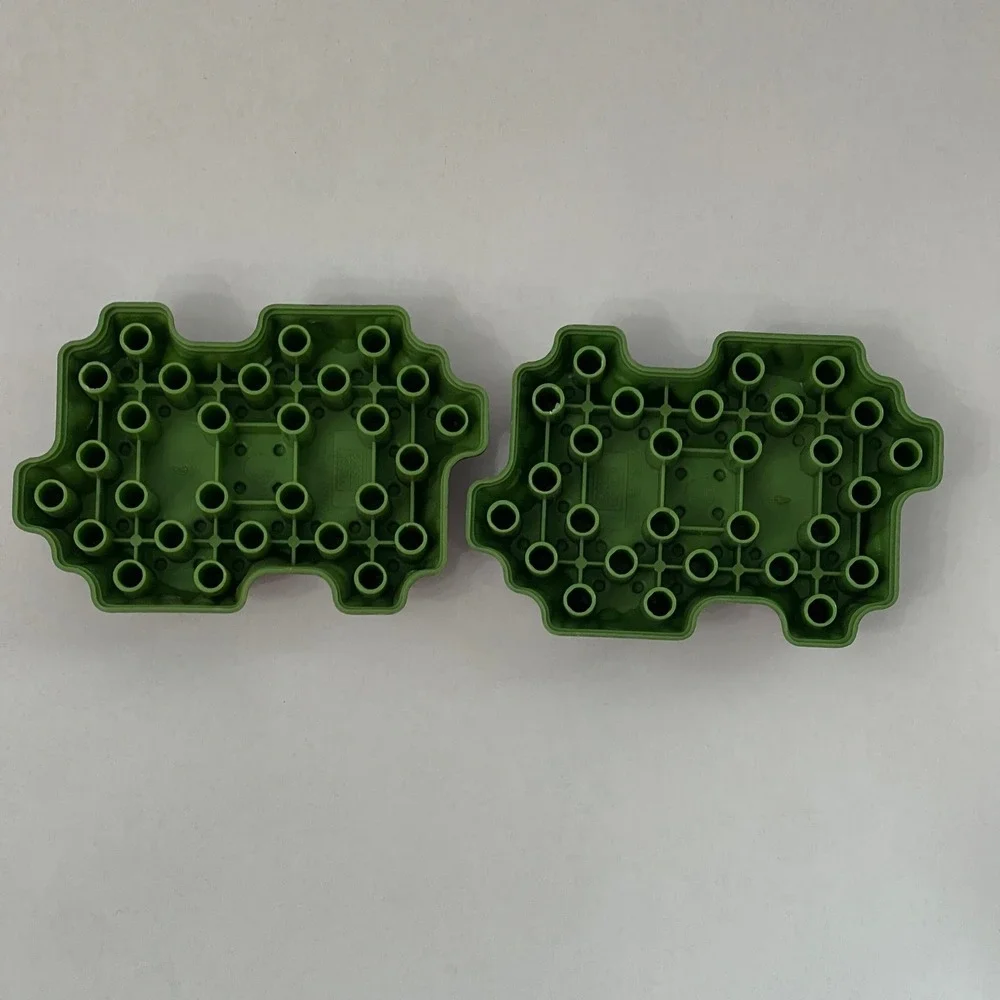 Mega Bloks AM01876 Green Gray Brown Baseplate Replacement Add-On Part Piece